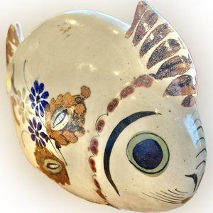 Vintage ceramic fish Handmade Mexico Collectible